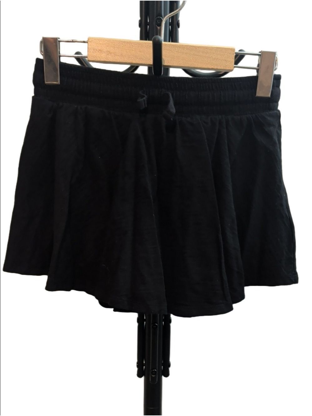 GAP Kids Girls Black Flared Drawstring Skort Skater Skirt Size XL 12